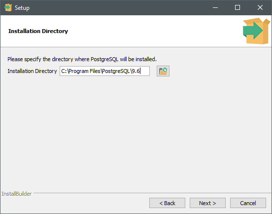 Select installation folder Select installation folder