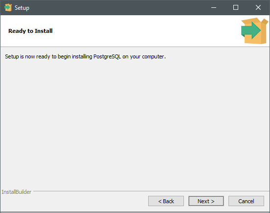 Installation can start Installation can start