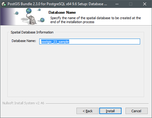 Set sample database name Set sample database name