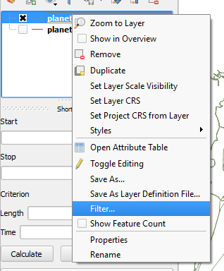 Select Filter for updating it Select Filter for updating it