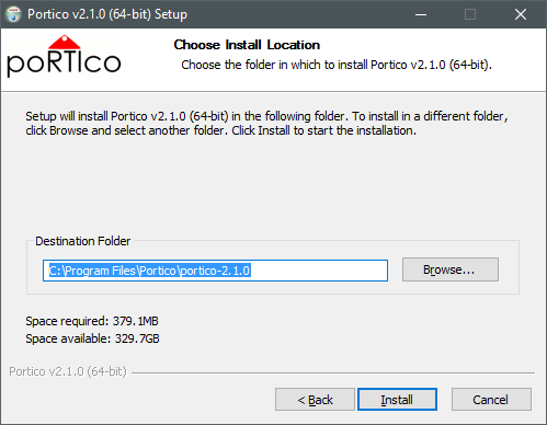 Choose installation folder Choose installation folder